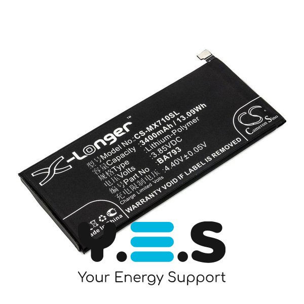 Акумуляторна батарея X-Longer BA793 (CS-MX710SL) для Meizu Pro 7 Plus M793, 3400 mAh