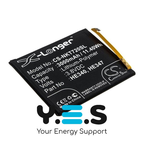 Акумулятор X-Longer HE340 (CS-NKT720SL) для Nokia 7.1 — 3000 mAh