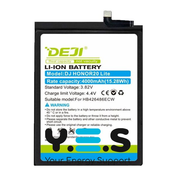 Акумулятор DEJI HB426389ECW для Huawei / Honor 20 Lite, батарея 4000 mAh