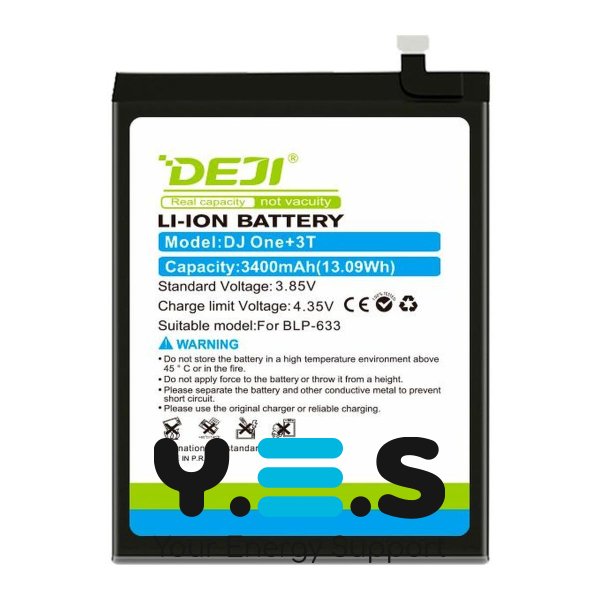 Акумулятор DEJI BLP633 для OnePlus 3T A3010, 3400 mAh (акумуляторна батарея)