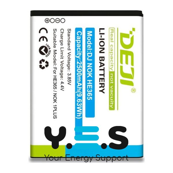 Акумулятор DEJI HE365 для Nokia 1 Plus — батарея 2500 mAh