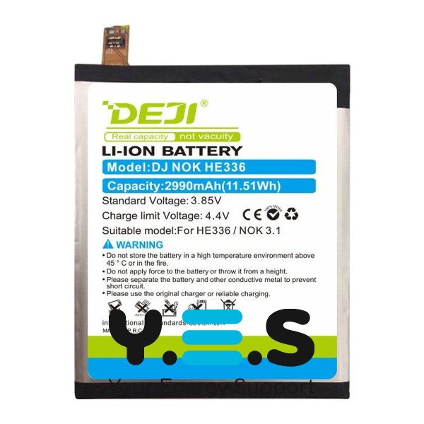 Акумуляторна батарея DEJI HE336 для Nokia 3.1 та Nokia 5.1 — 2990 mAh