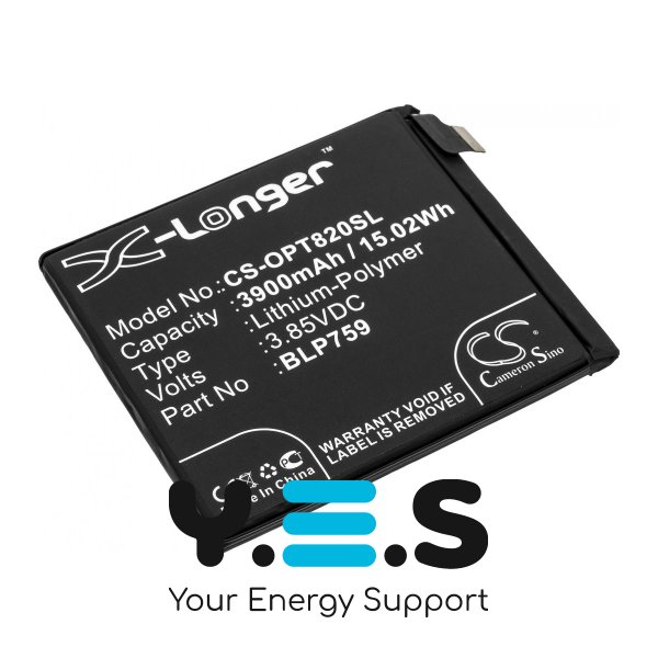 Акумулятор X-Longer BLP759 (CS-OPT820SL) для OnePlus 8 Pro (5G), 3900 mAh