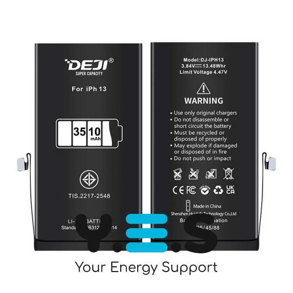 Посилена батарея підвищеної ємності 3510 mAh для Apple iPhone 13 A2635 (DEJI)