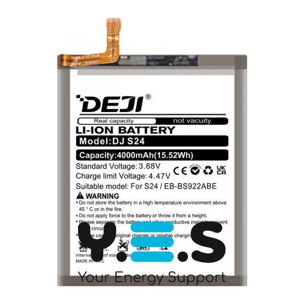 Акумуляторна батарея Samsung EB-BS922ABE (DEJI) для Galaxy S24 SM-S921, 4000 mAh