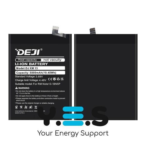 Акумуляторна батарея DEJI BN5P для Xiaomi Redmi Note 13 — 5000 mAh