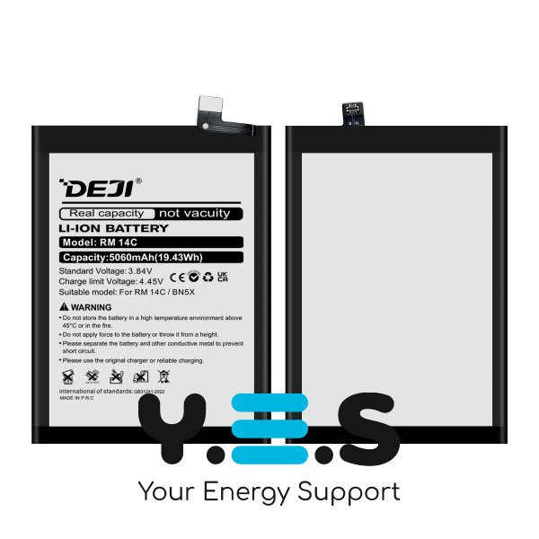 Акумулятор DEJI BN5X для Xiaomi Redmi 14C A3 Pro — батарея 5060 mAh