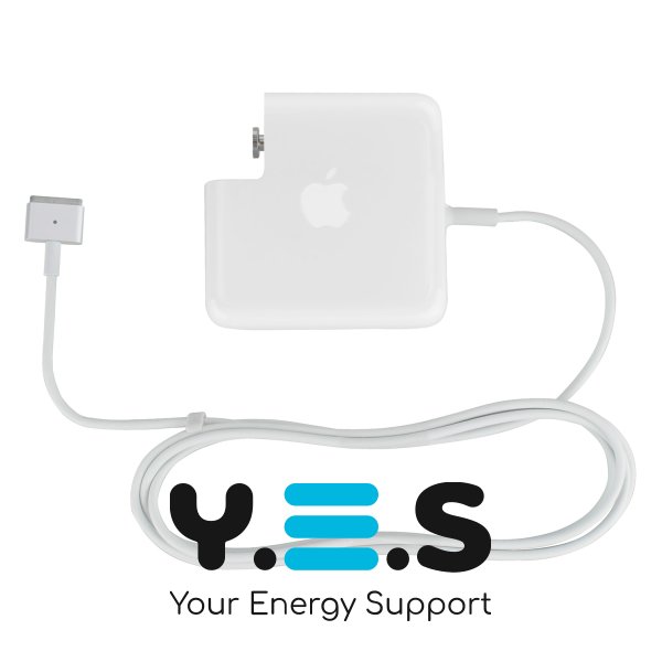 Блок живлення для ноутбука Apple MagSafe2 (A1436) з євроадаптером, T‑подібний роз’єм, 14.85V 3.05A 45W, білий