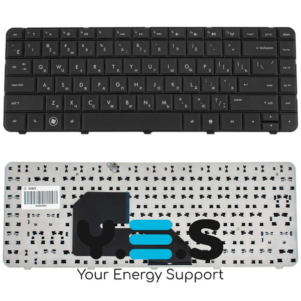 Клавіатура для ноутбука HP 242 G1 / 242 G2, розкладка RU, чорна