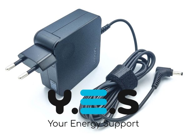 Адаптер живлення (зарядний пристрій) для ноутбуків Lenovo — 20V 3.25A 65W, штекер 4.0×1.7, квадратний корпус із вилкою, Original