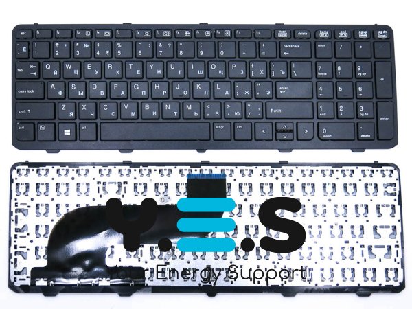 Клавіатура для ноутбуків HP ProBook 650 G1 та 655 G1 — RU Black, з рамкою