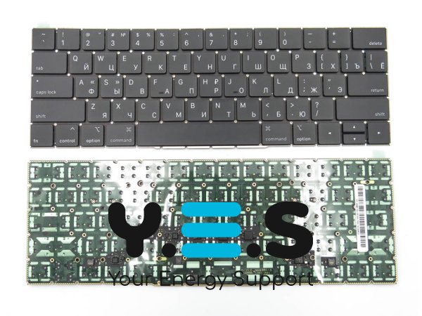 Клавіатура для Apple MacBook Pro A1706 та A1707 (2016–2017), розкладка RU, малий Enter