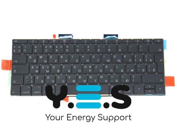 Клавіатура з підсвіткою для Apple MacBook Pro Retina A1708 (2016, 2017), RU-розкладка, великий Enter