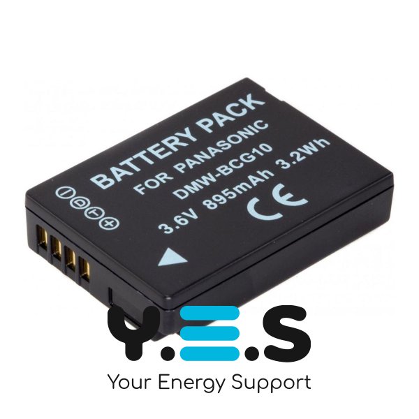 Акумулятор Panasonic DMW-BCG10E MultiplePower 895mAh для Lumix TZ7/ZS3, TZ8/ZS5, TZ10/ZS7