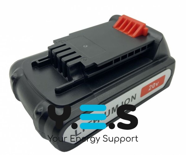 Акумулятор Li‑Ion 20V 2Ah для Black+Decker BL2018‑XJ, CD (сумісн. з BDCD) чорний