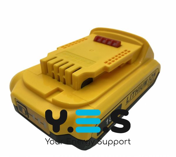 Акумулятор Li-Ion 18V 1.5Ah для шуруповерта DeWalt DCB180/DCD740, жовтий
