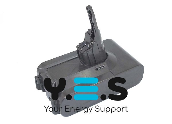 Акумулятор Li-ion 21.6V 3200mAh для Dyson V8 (SV10, Absolute, Animal, Fluffy), чорний