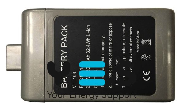 Акумулятор для пилососа Dyson DC16 1500mAh 21.6V, чорний (DC16)