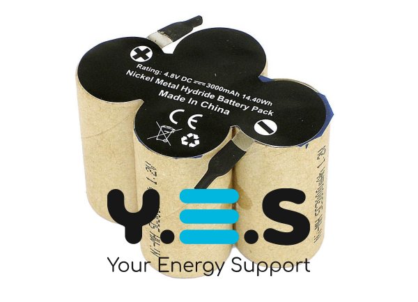 Акумулятор Ni‑MH 4.8V 3000mAh для швабри Kärcher K55, K55 Plus, чорний