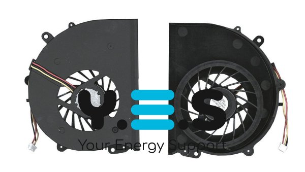 Вентилятор ноутбука Sony Vaio VGN-AW, 3-pin, Brushless, 5В 0.27A (сумісн. VGN-AW)