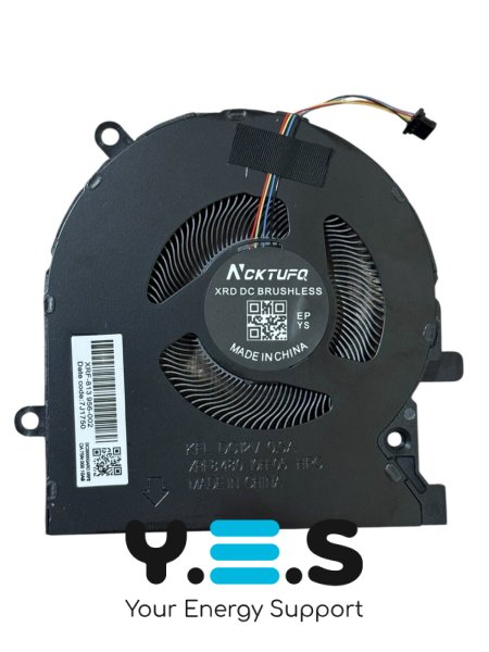 Вентилятор CPU 12V для ноутбука HP OMEN 15-EK/15-EN (TPN-Q238, TPN-Q236)