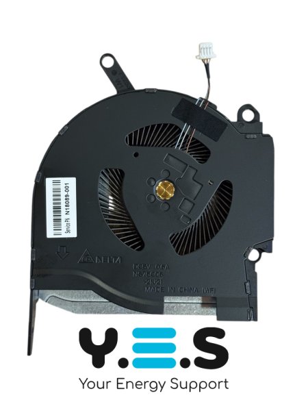 GPU вентилятор 5V для ноутбука HP OMEN 16-K/16-N (TPN-Q280/Q281)