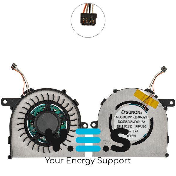 Вентилятор (кулер) для ноутбука Dell XPS 13 13D MG50060V1-Q010-S99, сумісн.: XPS 13 13D