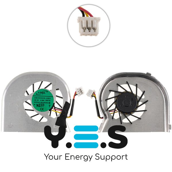 Кулер (вентилятор) для ноутбука Toshiba NB200/NB205 GC053507VH-A, AB4505HX-QB3