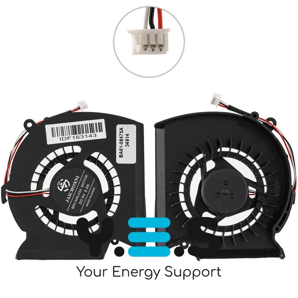 Кулер (вентилятор) SAMSUNG E352/E452/R523/R525/R528/R530/R538/R540/R578/R580/R588/RV508/RV510/SA31 BA81-08475A/KSB0705HA