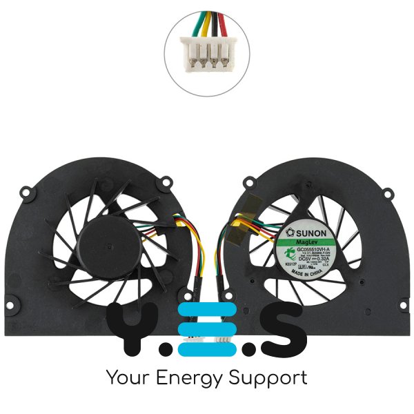 Кулер DELL XPS M1330 UDQF2HH01CAR DC5V 0.28A GC055510VH-A (для XPS M1330)