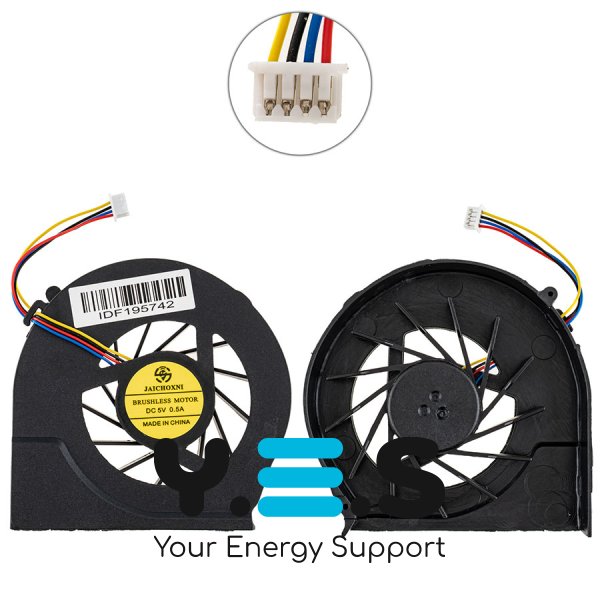 Вентилятор (кулер) для ноутбука HP Pavilion G4-2000/G6-2000/G7-2000, 683191-001, пластик