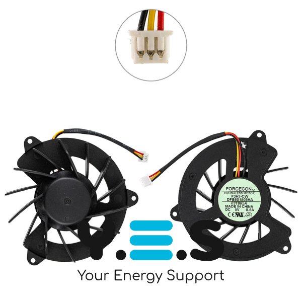 Кулер (вентилятор) для ноутбука HP Pavilion ZV5000/R3000, DFB601505HA F3H3-CW