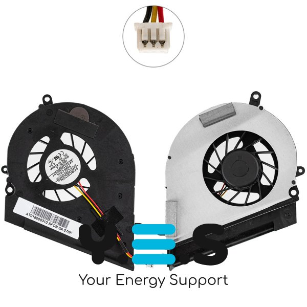 Вентилятор (кулер) для ноутбука Toshiba Satellite A205, AB0805MX-HB3 / DFS531405MC0T F6S9-CCW