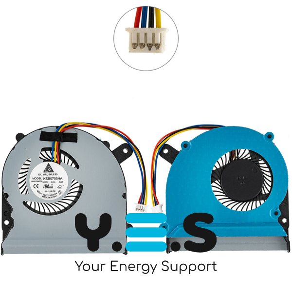 Кулер (вентилятор) для ноутбука ASUS S300CA, P/N 13NB00Z1P11011, сумісний: S300CA