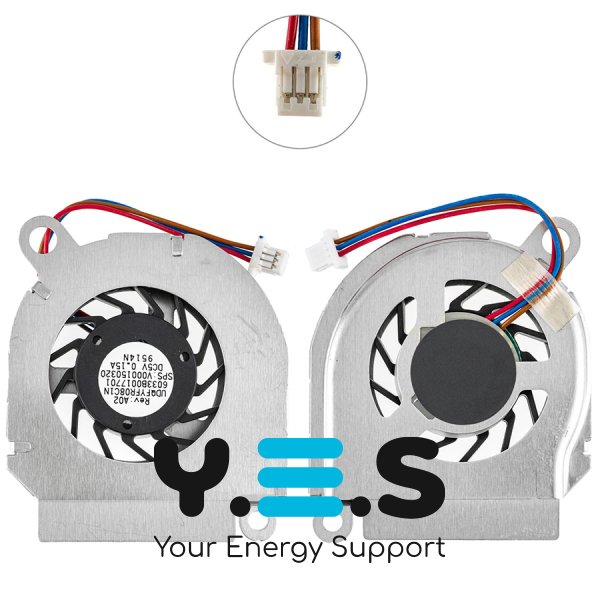 Кулер (вентилятор) для ноутбука Toshiba NB100, UDQFYFR08C1N, сумісний з NB100