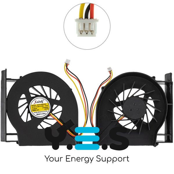 Уцінка: кулер HP CQ61/CQ70/CQ71 Pavilion G61/G71 DFB552005M30T KSB06105HA (зламане кріпл.)