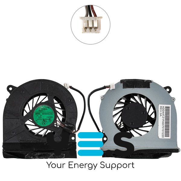 Кулер (вентилятор) для ноутбука Toshiba Qosmio X500/X505, AB7005HX-CD3 — сумісний з X500, X505