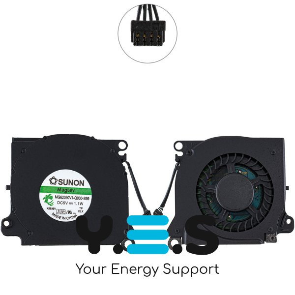 Кулер (вентилятор) для MacBook 13–13.3 A1304/A1237 MC233/MB233/MB244 GC057514VH-A