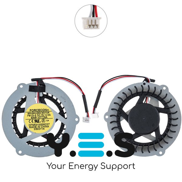 Вентилятор (кулер) для ноутбука Samsung R463/R467/R470 — сумісний із цими моделями