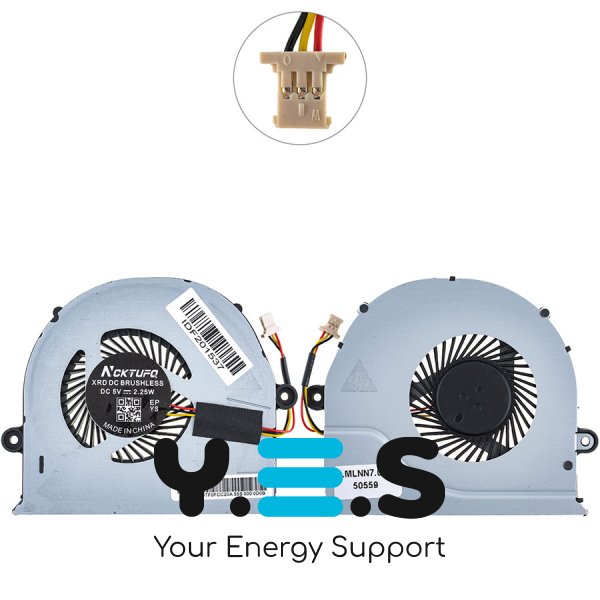 Кулер (вентилятор) 3pin 23.MLNN7.001 для Acer Aspire E5-574G/E5-421G/E5-471/E5-471G