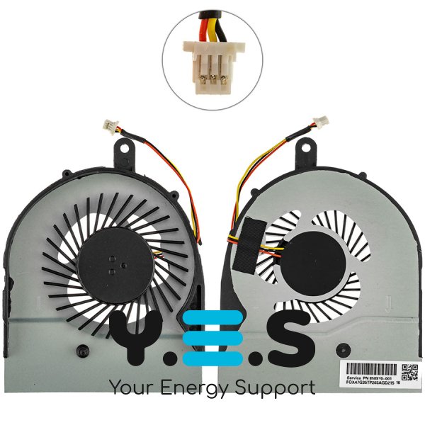 Кулер (вентилятор) для ноутбука Dell Vostro 15 3559, сумісний: 3559