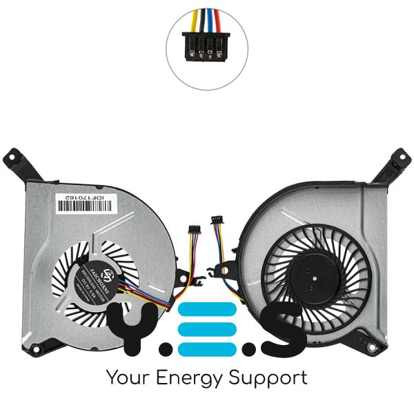 Кулер (вентилятор) для HP Envy 15-K000/15-K100/15-K200, Pavilion 15-P000/15-P100/15-P200 (серії)