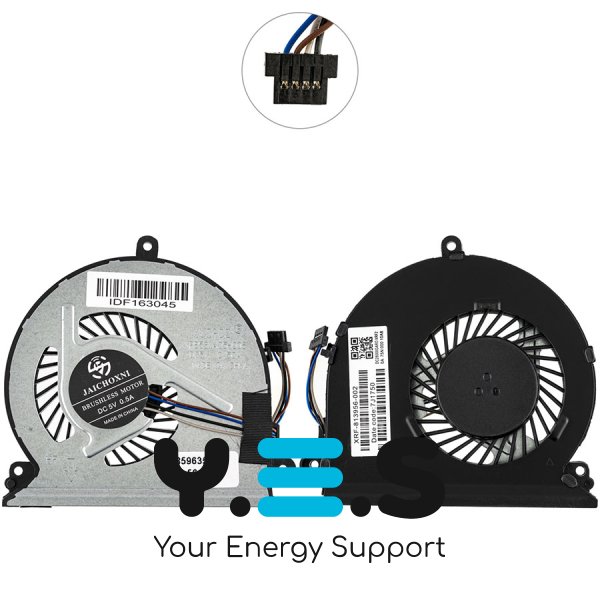 Кулер (вентилятор) для ноутбука HP Pavilion 15-AU000, 856359-001, сумісн. 15-AU/15-AW/15-BC