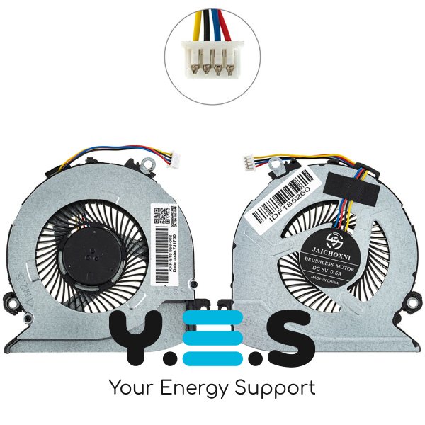 Кулер (вентилятор) HP Pavilion 14-AB/15-AB/15-AB100/15-AB200/15-AB500/17-G/15Z-A, 4pin 806747-001