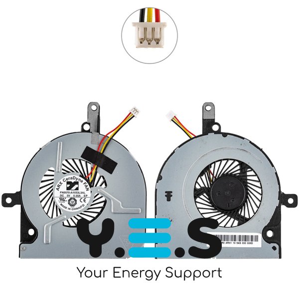 Кулер (вентилятор) для ноутбука Toshiba Satellite C50/C50-A, 3pin, DC28000EPS0/DFS501105FR0T