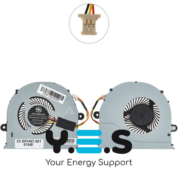 Кулер (вентилятор) для ноутбука Acer Aspire E5-523/553/575/774, F5-522/573/771, K50-20 23.GFHN7.001
