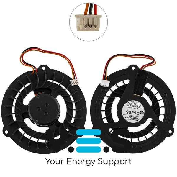 Вентилятор (кулер) для ноутбука Samsung R515, BA81-06501A
Сумісні моделі: Samsung R515