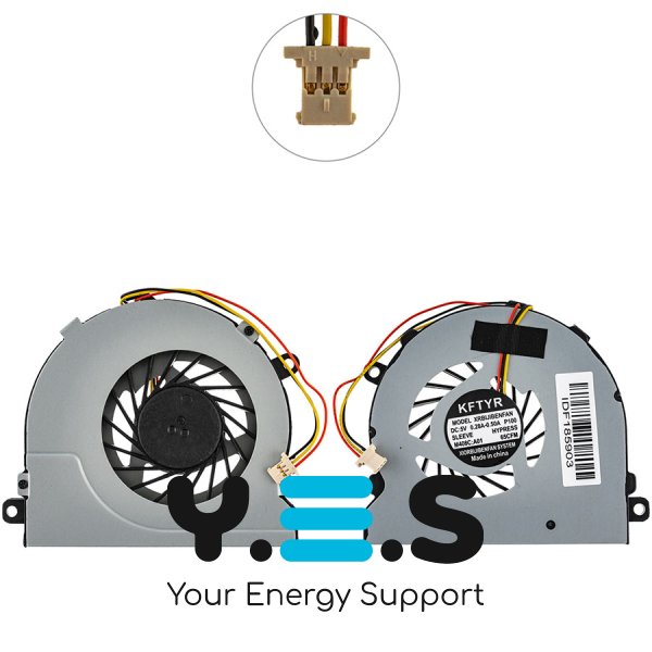 Вентилятор ноутбука Dell Inspiron 3462/3465/3467/5448/5545, кріплення на гвинтах