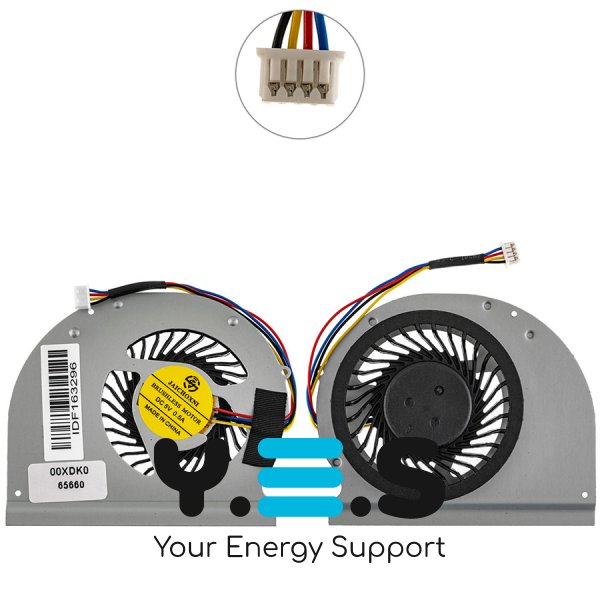 Вентилятор (кулер) 4pin для Dell Latitude E6430, 00XDK0 / MF60120V1-C370-G9A