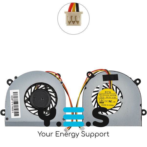 Кулер (вентилятор) для MSI GE620 v2/CR650/FX600/FX610/FX603/FX620 E33-0800220-F05